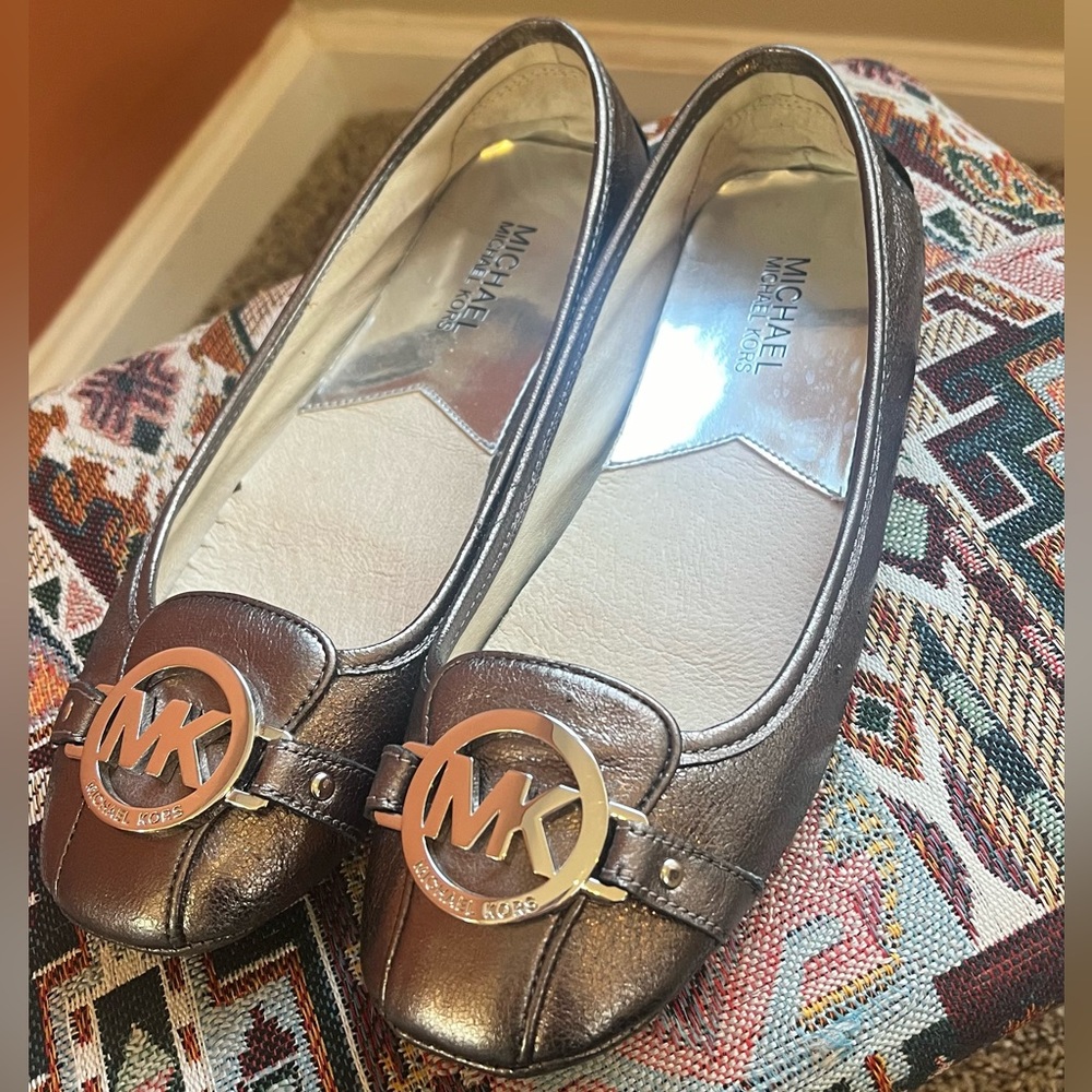 Michael Kors Slip on Shoes Metallic Flats